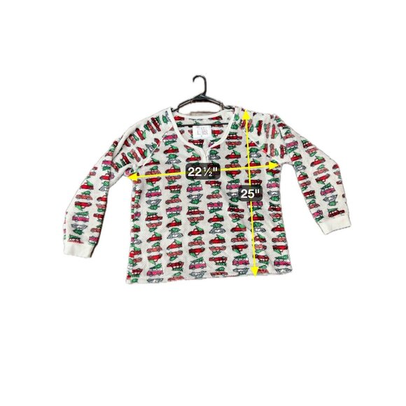 Muk Luks Waffle Knit Christmas Trucks Pajama Set SZ Extra Large - Picture 10 of 13